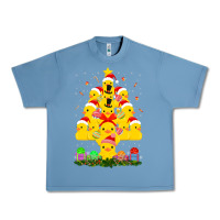 Pebble Blue duck rubber duck christmas tree duckie and quack christmas 123 Urban Heavy Tee - ArtMosaic