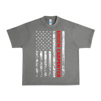 Tornado Union Carpenter With A Vintage American Flag For Fans Urban Heavy Tee - ArtMosaic