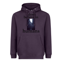 Plum I don't believe i̇n humans Heavyweight Hoodie - Bettercallsaul
