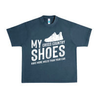 Midnight Navy cross country running   xc run runner pullover hoodie Urban Heavy Tee - ArtMosaic