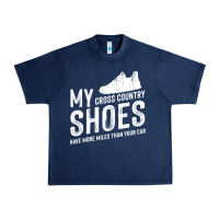 Navy cross country running   xc run runner pullover hoodie Urban Heavy Tee - ArtMosaic
