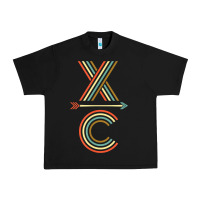 Black X-Country Design For Cross Country Runners and Coaches Urban Heavy Tee - ArtMosaic