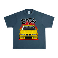 Midnight Navy Yellow E36 Urban Heavy Tee - ArtMosaic