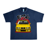 Navy Yellow E36 Urban Heavy Tee - ArtMosaic