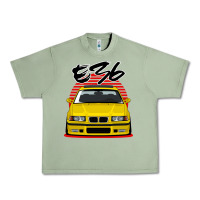 Oil Green Yellow E36 Urban Heavy Tee - ArtMosaic