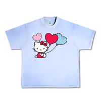 Grape Ice kitty Urban Heavy Tee - ArtMosaic