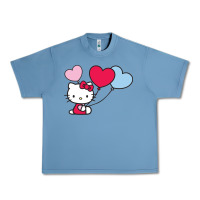 Pebble Blue kitty Urban Heavy Tee - ArtMosaic