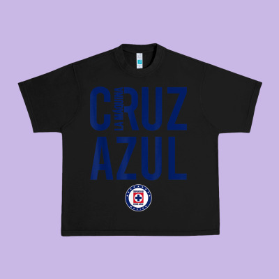 Deportivo Cruz Azul T Shirt Urban Heavy Tee Designed By Artmosaic