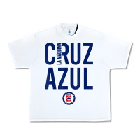 White deportivo cruz azul t shirt Urban Heavy Tee - ArtMosaic