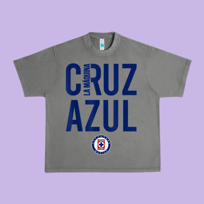 Deportivo Cruz Azul T Shirt Urban Heavy Tee Designed By Artmosaic