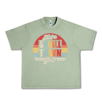 Oil Green Limited Edition Retro Vintage Just A Small Town Girl Urban Heavy Tee - ArtMosaic
