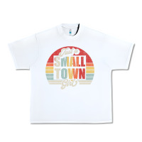 White Limited Edition Retro Vintage Just A Small Town Girl Urban Heavy Tee - ArtMosaic