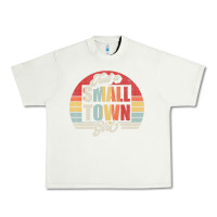 Pistachio Limited Edition Retro Vintage Just A Small Town Girl Urban Heavy Tee - ArtMosaic