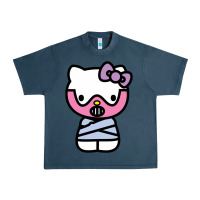 Midnight Navy hell kitty cute devil Urban Heavy Tee - ArtMosaic