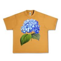 Peanut Butter Blue  hydrangea Urban Heavy Tee - ArtMosaic