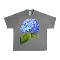 Tornado Blue  hydrangea Urban Heavy Tee - ArtMosaic