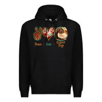 Black Peace Love Guinea Pigs Premium Hoodie - Jasminsmagicworld
