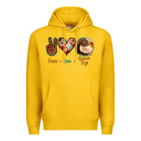 Peace Love Guinea Pigs Premium Hoodie | Teevron
