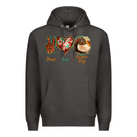 Smoke Peace Love Guinea Pigs Premium Hoodie - Jasminsmagicworld