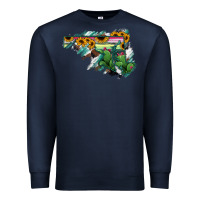 Navy Maryland Map Sunflower Cactus Serape Premium Sweatshirt - RanaPortraitStore