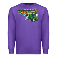 Purple Maryland Map Sunflower Cactus Serape Premium Sweatshirt - RanaPortraitStore