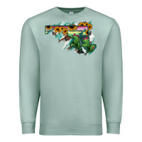 Seafoam Maryland Map Sunflower Cactus Serape Premium Sweatshirt - RanaPortraitStore