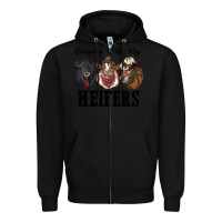Black hanging with my heifers Zipper Hoodie - RanaPortraitStore