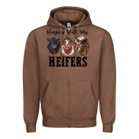 Chestnut hanging with my heifers Zipper Hoodie - RanaPortraitStore