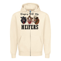Hanging With My Heifers Zipper Hoodie | Teevron