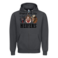 Smoke hanging with my heifers Zipper Hoodie - RanaPortraitStore
