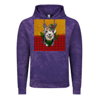 Cloud Purple christmas alpacas Vintage Hoodie - BarkalooDesign