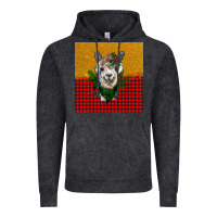 Vintage Black christmas alpacas Vintage Hoodie - BarkalooDesign