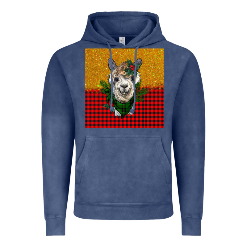 Christmas Alpacas Vintage Hoodie by BarkalooDesign | Teevron
