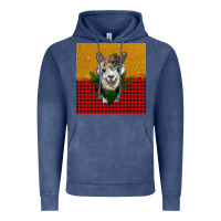 Vintage Denim christmas alpacas Vintage Hoodie - BarkalooDesign