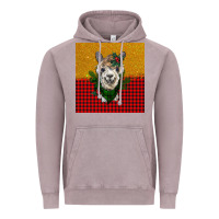 Vintage Zinc christmas alpacas Vintage Hoodie - BarkalooDesign