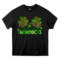 Black Shake Your Shamrocks Heavy Core Tee - FaDigitalArtStudio