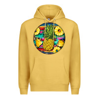 Antique Gold pineapple leopard Premium Hoodie - BarkalooDesign