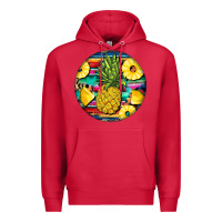 Cardinal pineapple leopard Premium Hoodie - BarkalooDesign