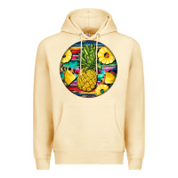 Pina Colada pineapple leopard Premium Hoodie - BarkalooDesign