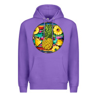 Purple pineapple leopard Premium Hoodie - BarkalooDesign
