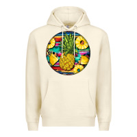 Sandshell pineapple leopard Premium Hoodie - BarkalooDesign