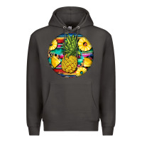 Smoke pineapple leopard Premium Hoodie - BarkalooDesign
