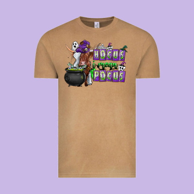 Hocus I Mean Pocus Vintage Tee Designed By Cowhidedigitalart