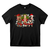 Black feliz navidad heifers front view Heavy Core Tee - RanaPortraitStore