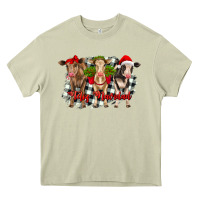 Mossy feliz navidad heifers front view Heavy Core Tee - RanaPortraitStore