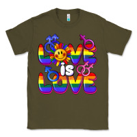 Army Green Love is love Classic Tee - FaDigitalArtStudio
