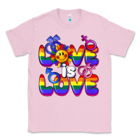 Bubblegum Pink Love is love Classic Tee - FaDigitalArtStudio