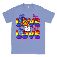 Colony Blue Love is love Classic Tee - FaDigitalArtStudio