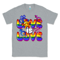 Heather Grey Love is love Classic Tee - FaDigitalArtStudio