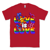 Red Love is love Classic Tee - FaDigitalArtStudio